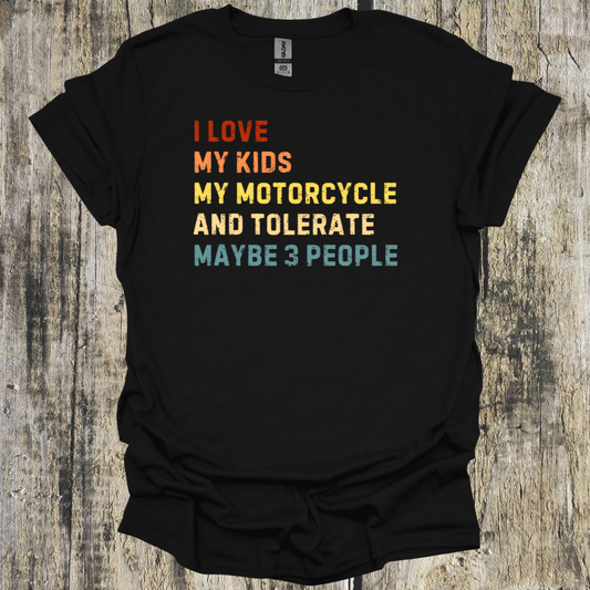 I Love My Kids Motorcycle...