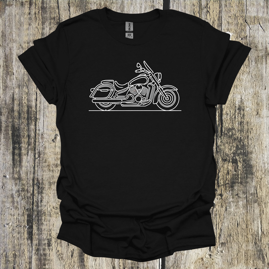 Line Drawn Tourer Motorcycle