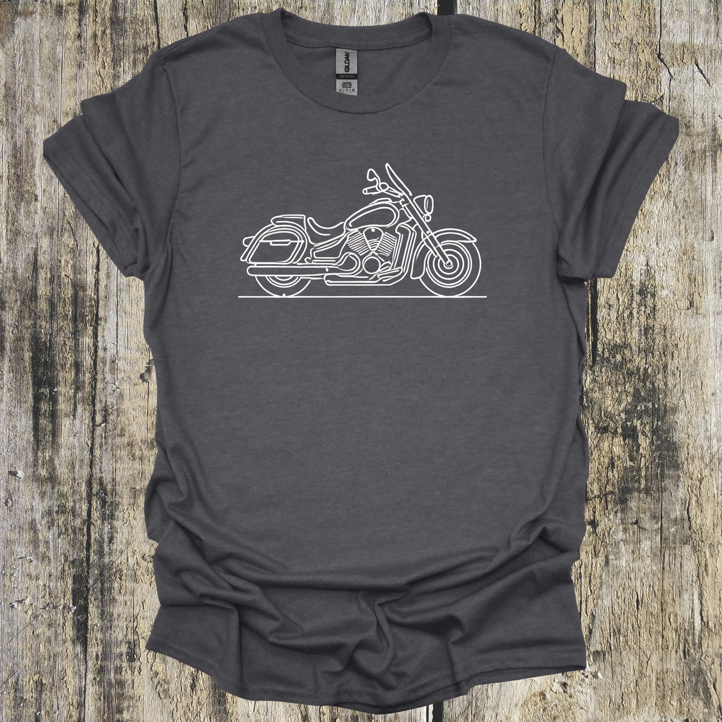 Line Drawn Tourer Motorcycle