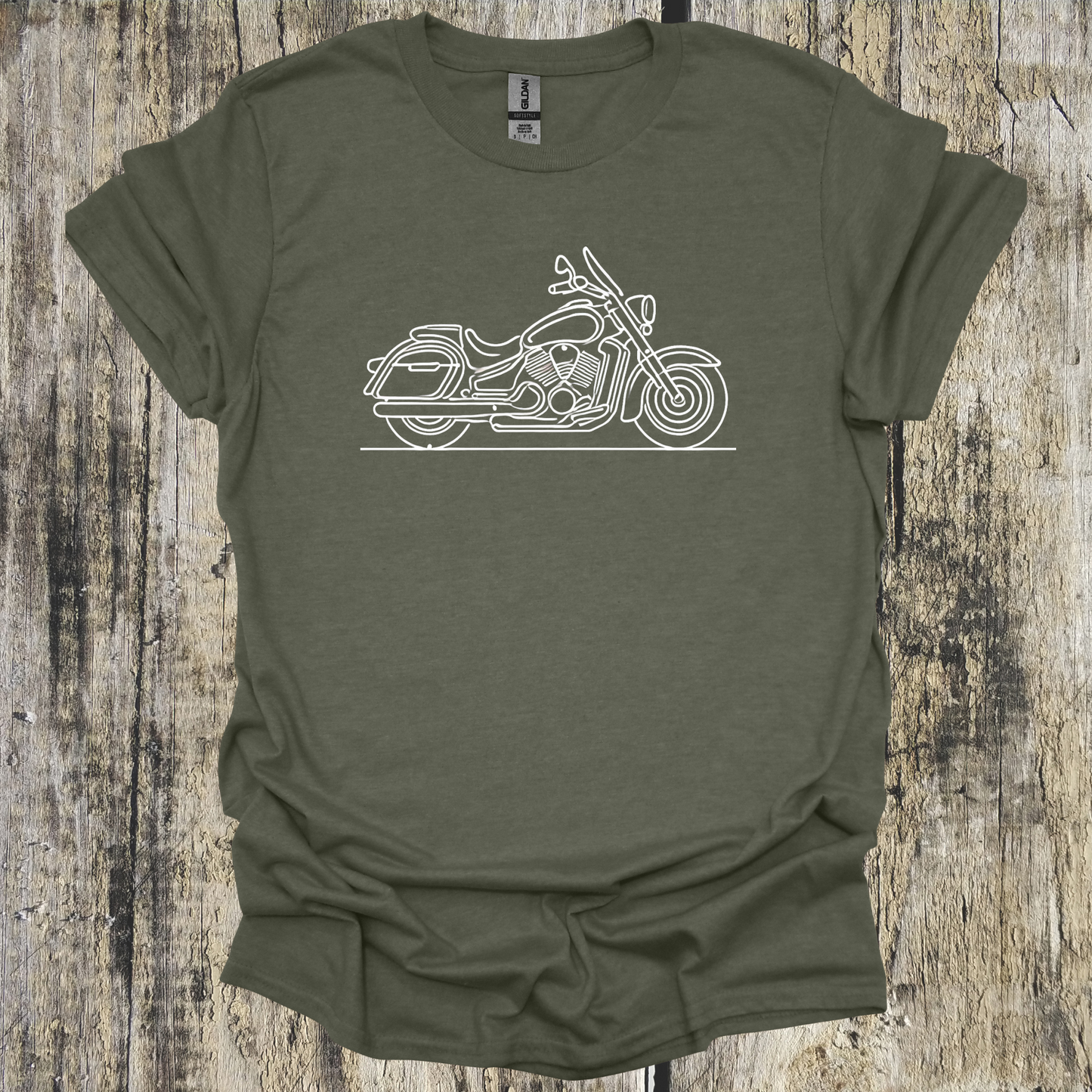 Line Drawn Tourer Motorcycle