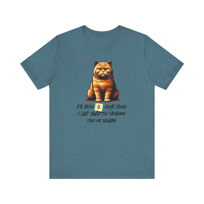 Orange Cat Bad Cat Funny T-shirt Silly Cat